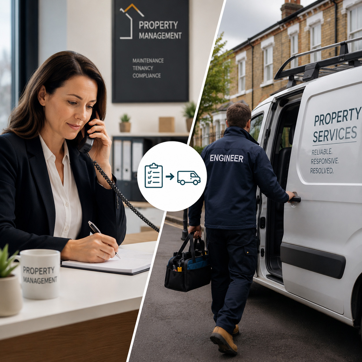 Commercial property and maintenance record visual for FaciliTasker